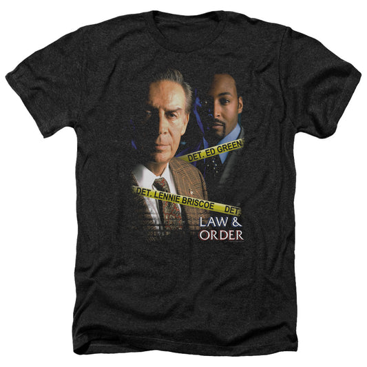 LAW AND ORDER : BRISCOE AND GREEN ADULT HEATHER BLACK 2X