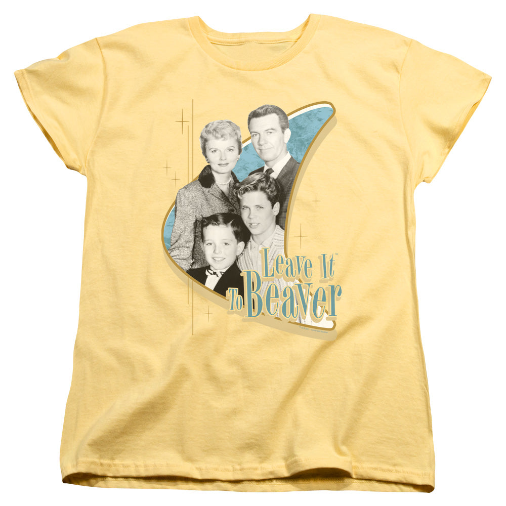 LEAVE IT TO BEAVER : WHOLESOME FAMILY S\S WOMENS TEE BANANA LG