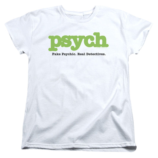 PSYCH : TITLE S\S WOMENS TEE WHITE SM