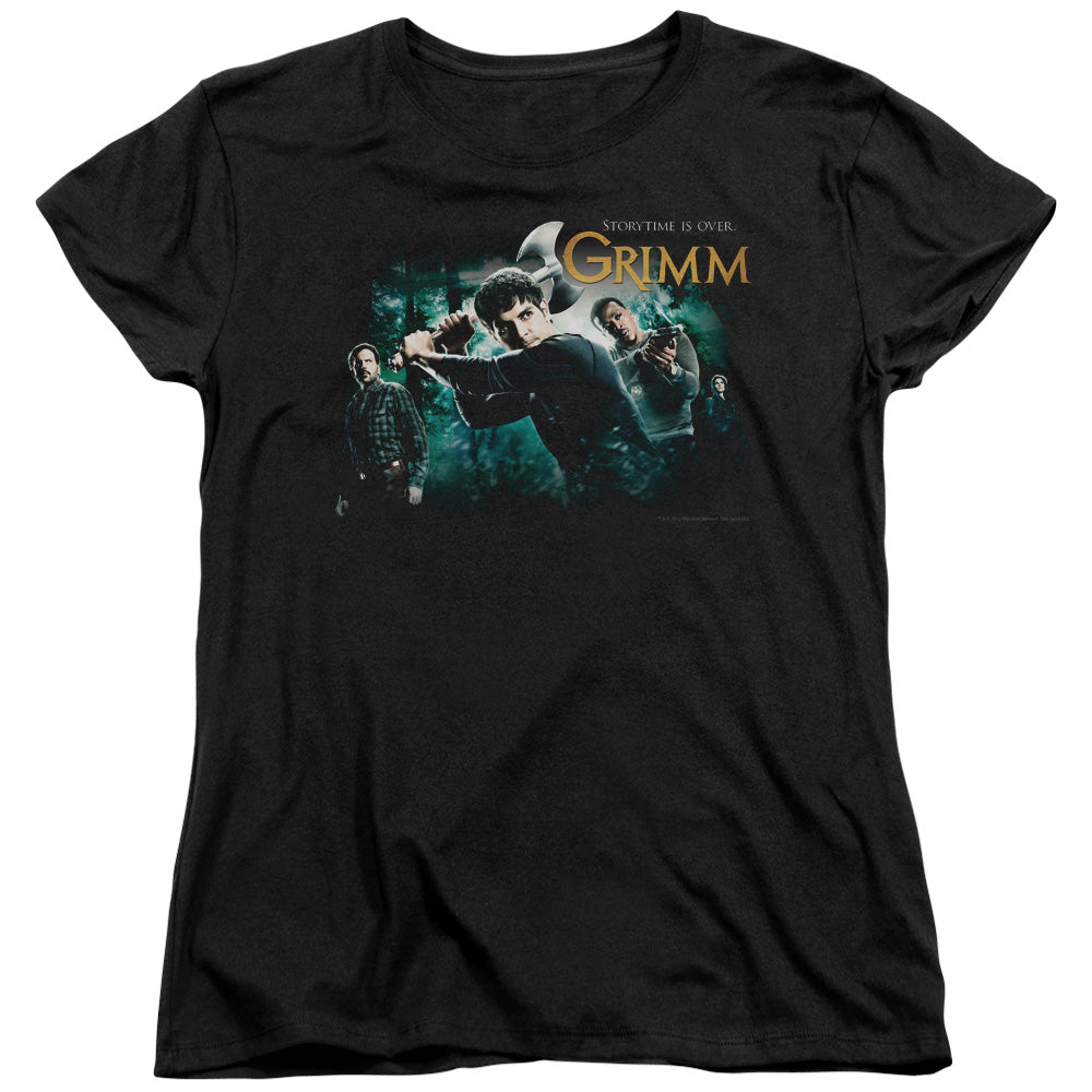 GRIMM : STORYTIME IS OVER S\S WOMENS TEE BLACK 2X