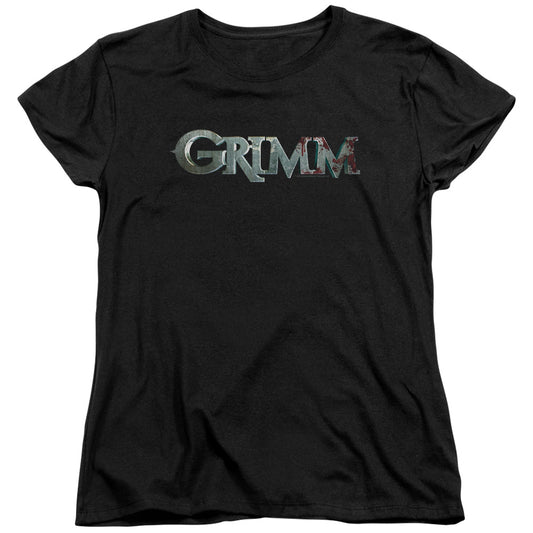 GRIMM : BLOODY LOGO S\S WOMENS TEE BLACK MD