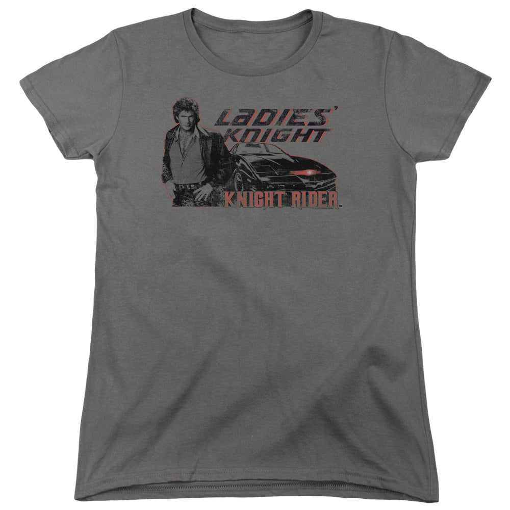 KNIGHT RIDER : LADIES' KNIGHT WOMENS SHORT SLEEVE CHARCOAL MD