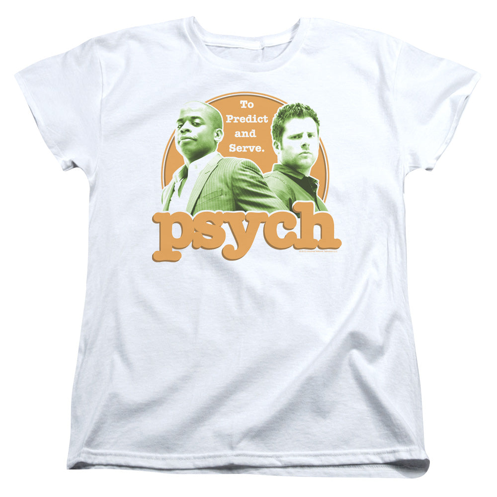 PSYCH : PREDICTABLE S\S WOMENS TEE WHITE XL