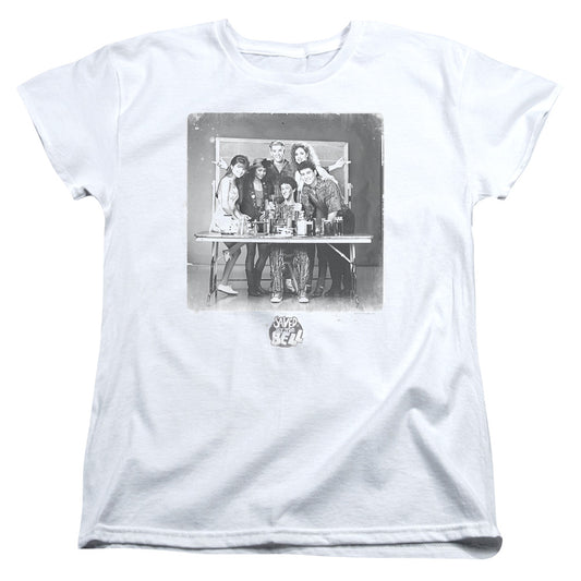 SAVED BY THE BELL : CLASS PHOTO S\S WOMENS TEE WHITE 2X