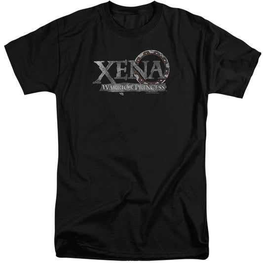XENA : BATTERED LOGO S\S ADULT TALL BLACK XL