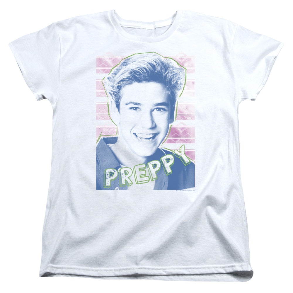 SAVED BY THE BELL : PREPPY S\S WOMENS TEE White 2X