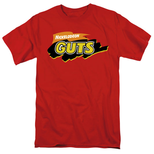 NICKELODEON GUTS : GUTS LOGO S\S ADULT 18\1 Red LG
