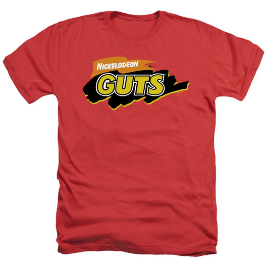 NICKELODEON GUTS : GUTS LOGO ADULT HEATHER Red MD