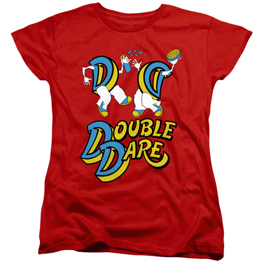 DOUBLE DARE : VINTAGE DOUBLE DARE LOGO WOMENS SHORT SLEEVE Red 2X