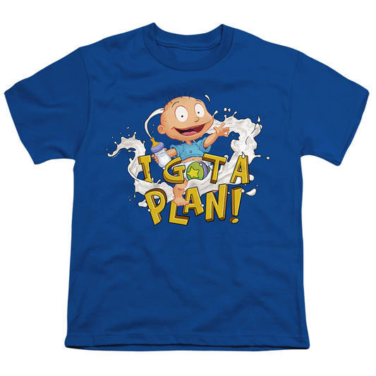 RUGRATS : TOMMY PICKLES HAS A PLAN S\S YOUTH 18\1 Royal Blue XL
