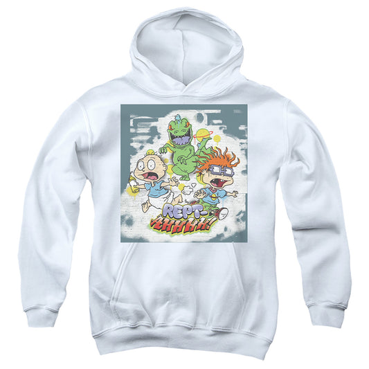RUGRATS : TOMMY AND CHUCKY REPT YOUTH PULL OVER HOODIE White LG