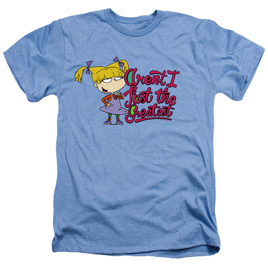 RUGRATS : ANGELICA AREN'T I JUST THE GREATEST ADULT REGULAR FIT HEATHER SHORT SLEEVE Light Blue 3X
