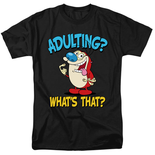 REN AND STIMPY : ADULTING 2 S\S ADULT 18\1 Black LG