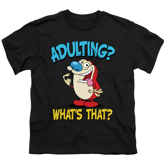 REN AND STIMPY : ADULTING 2 S\S YOUTH 18\1 Black LG