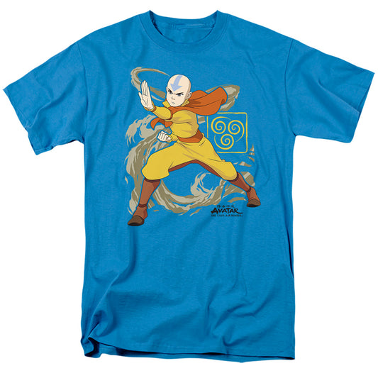 AVATAR THE LAST AIRBENDER : AANG WIND BLAST S\S ADULT 18\1 Turquoise 2X