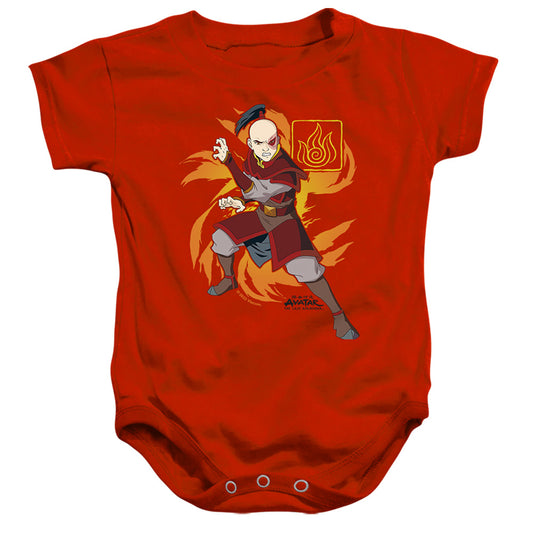 AVATAR THE LAST AIRBENDER : ZUKO FLAME BURST INFANT SNAPSUIT Red SM (6 Mo)