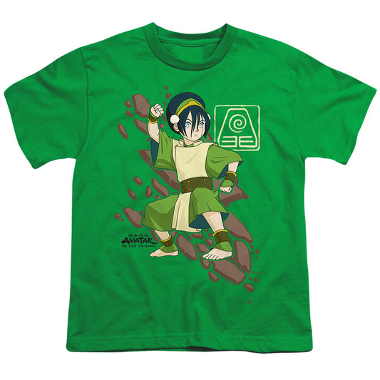 AVATAR THE LAST AIRBENDER : TOPH ROCK SLIDE S\S YOUTH 18\1 Kelly Green SM