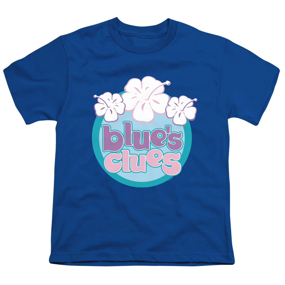 BLUE'S CLUES (CLASSIC) : HAWAIIAN FLOWERS S\S YOUTH 18\1 Royal Blue LG