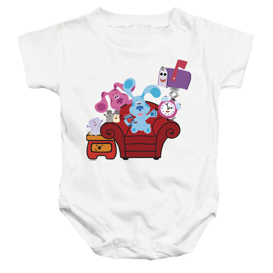 BLUE'S CLUES AND YOU : FRIENDS FOREVER INFANT SNAPSUIT White SM (6 Mo)
