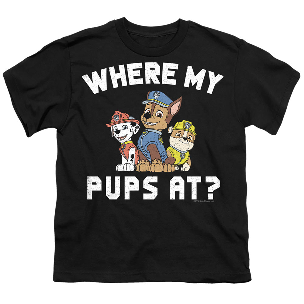 PAW PATROL : WHERE MY PUPS AT? S\S YOUTH 18\1 Black LG
