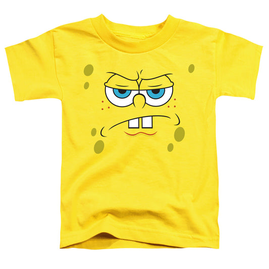 SPONGEBOB SQUAREPANTS : ANGRY FACE S\S TODDLER TEE Yellow MD (3T)