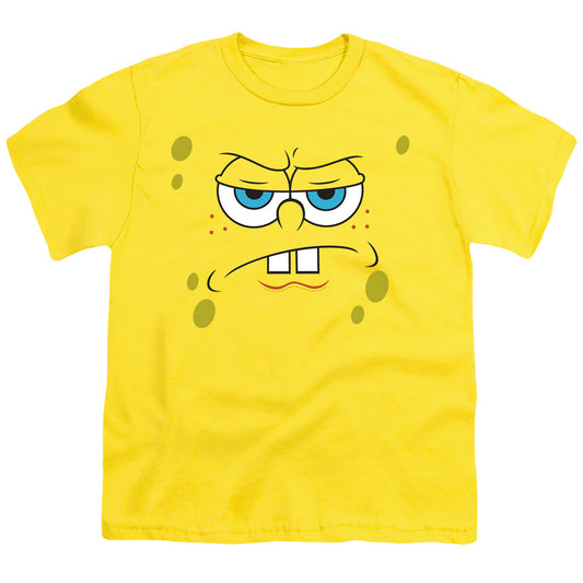 SPONGEBOB SQUAREPANTS : ANGRY FACE S\S YOUTH 18\1 Yellow XL