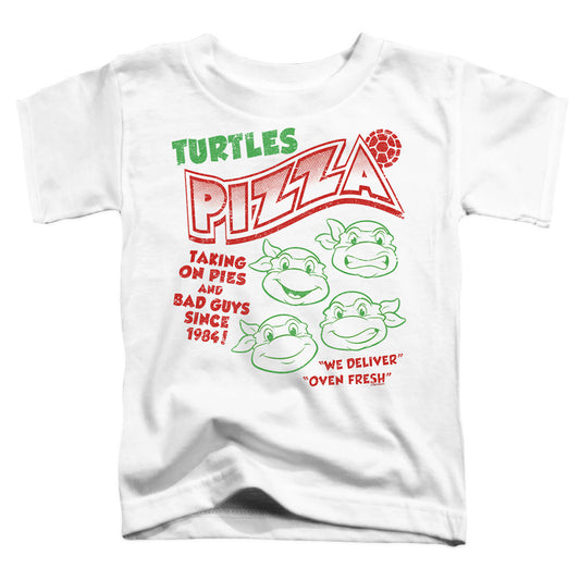 TEENAGE MUTANT NINJA TURTLES : TURTLES PIZZA TODDLER SHORT SLEEVE White XL (5T)