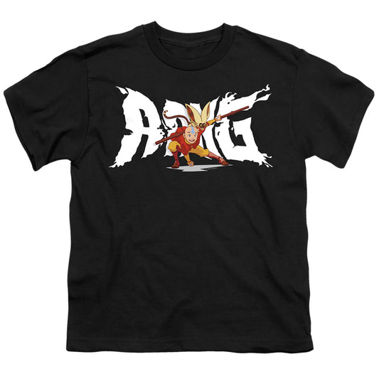 AVATAR THE LAST AIRBENDER : AANG AND MOMO S\S YOUTH 18\1 Black XL