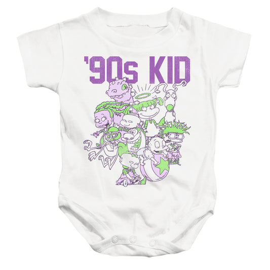 NICKELODEON 90'S : 90'S KID INFANT SNAPSUIT White LG (18 Mo)
