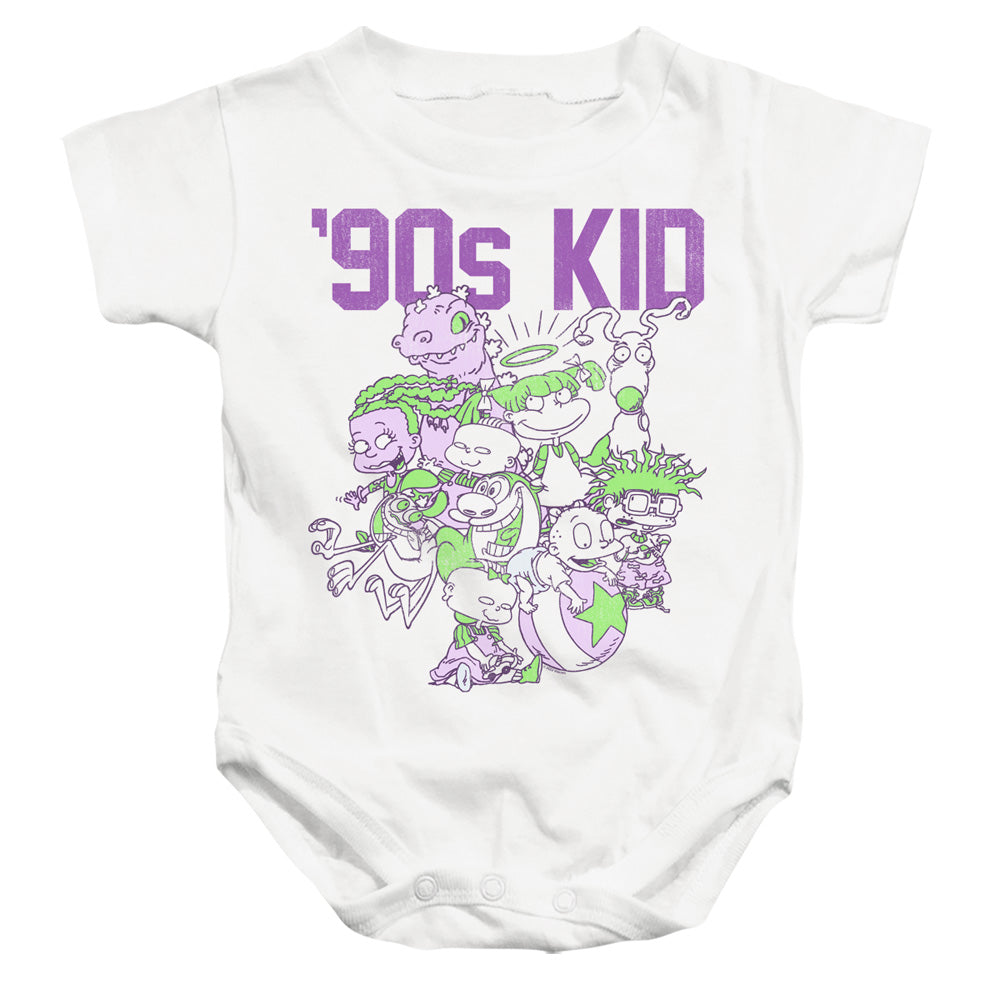 NICKELODEON 90'S : 90'S KID INFANT SNAPSUIT White XL (24 Mo)