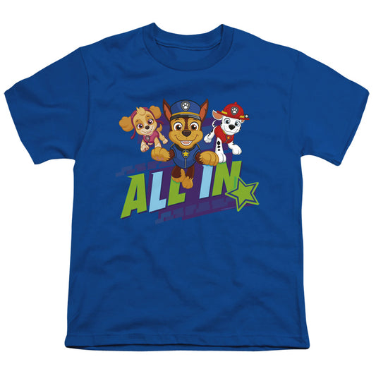 PAW PATROL : ALL IN S\S YOUTH 18\1 Royal Blue LG
