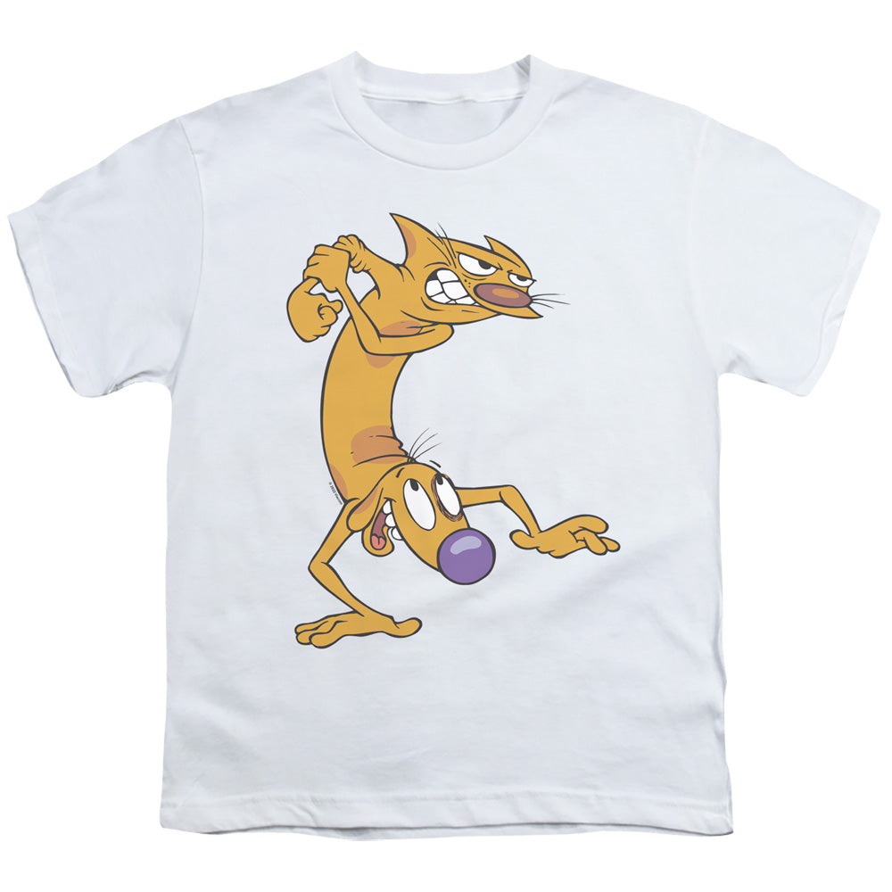 CATDOG : READY TO FIGHT S\S YOUTH 18\1 White XL