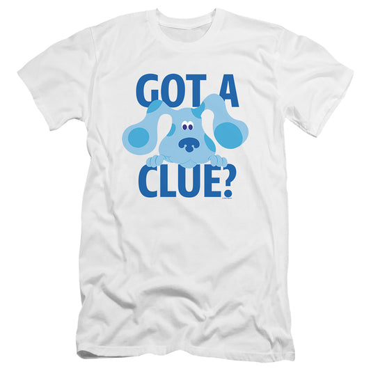 BLUE'S CLUES : GET A CLUE  PREMIUM CANVAS ADULT SLIM FIT 30\1 White 2X
