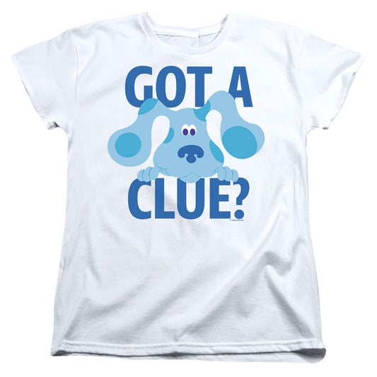 BLUE'S CLUES : GET A CLUE WOMENS SHORT SLEEVE White 2X