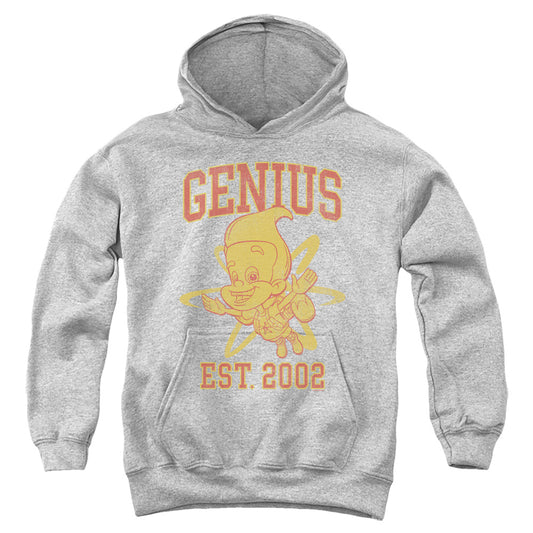 JIMMY NEUTRON : GENIUS COLLEGIATE YOUTH PULL OVER HOODIE Athletic Heather SM