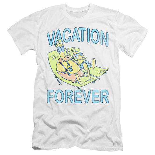 ROCKO'S MODERN LIFE : VACATION FOREVER  PREMIUM CANVAS ADULT SLIM FIT 30\1 White 2X