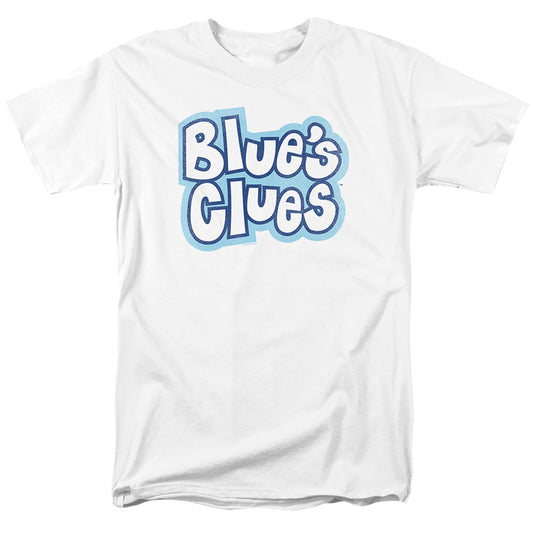 BLUE'S CLUES : BLUE'S CLUES VINTAGE LOGO S\S ADULT 18\1 White LG