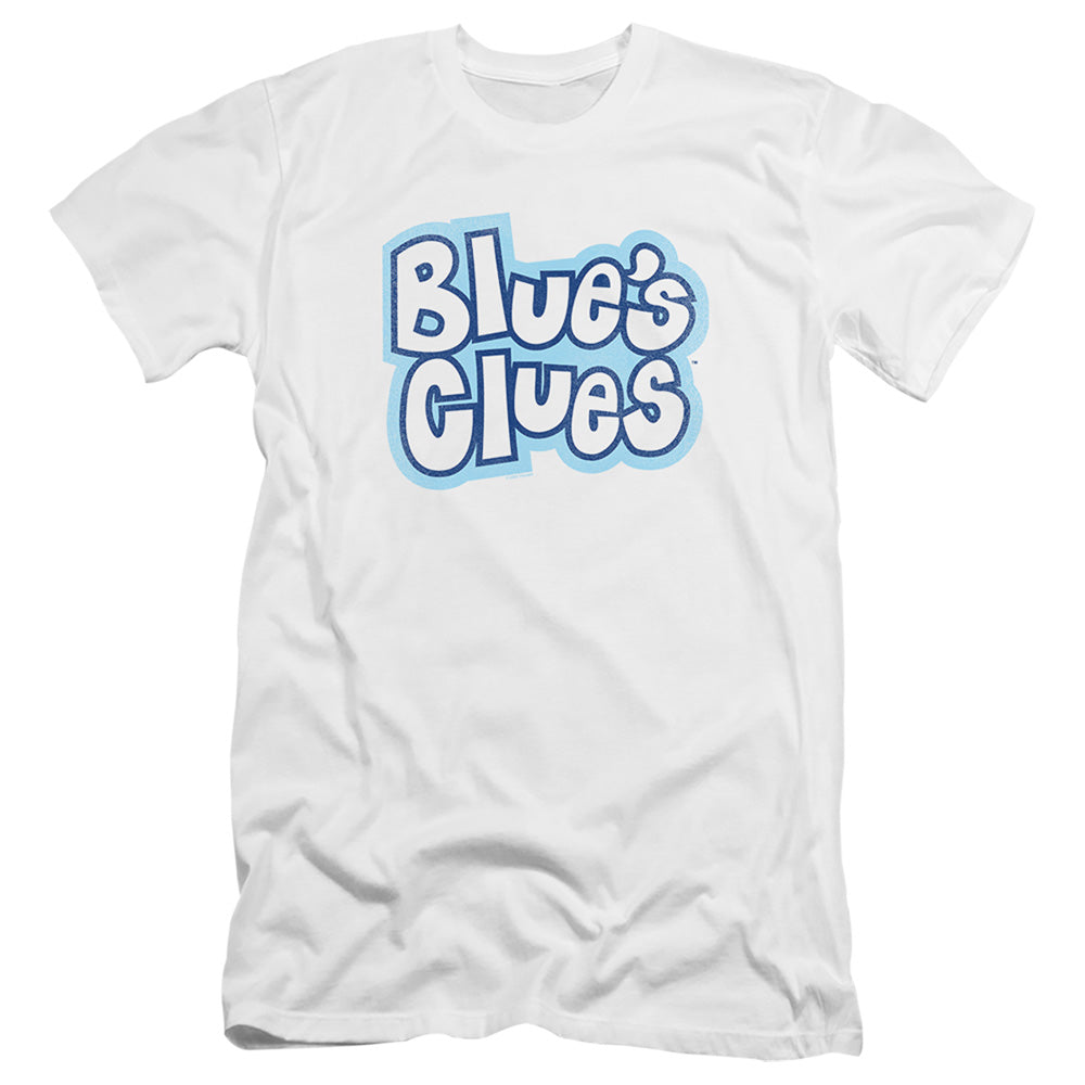 BLUE'S CLUES : BLUE'S CLUES VINTAGE LOGO  PREMIUM CANVAS ADULT SLIM FIT 30\1 White XL