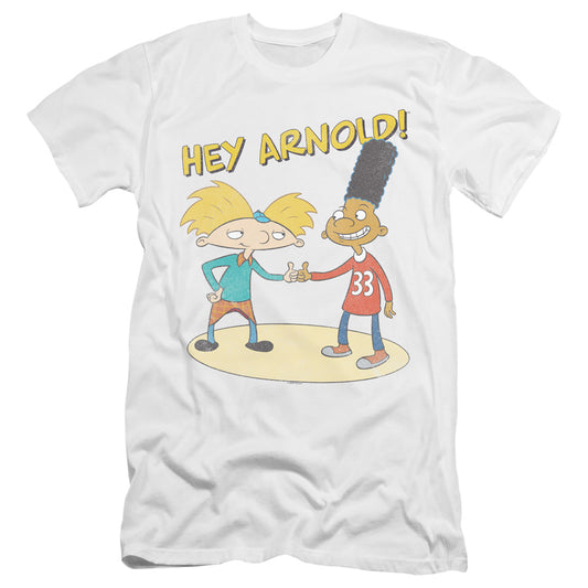 HEY ARNOLD : ARNOLD AND GERALD  PREMIUM CANVAS ADULT SLIM FIT 30\1 White 2X