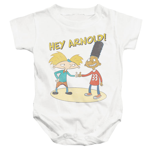 HEY ARNOLD : ARNOLD AND GERALD INFANT SNAPSUIT White SM (6 Mo)