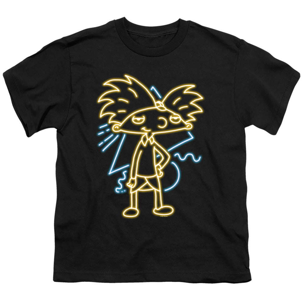 HEY ARNOLD : HEY ARNOLD NEON S\S YOUTH 18\1 Black MD