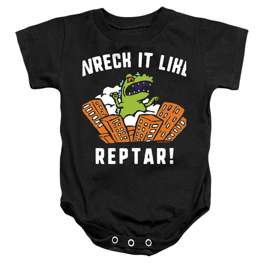 RUGRATS : WRECK IT LIKE REPTAR INFANT SNAPSUIT Black LG (18 Mo)