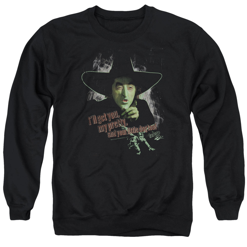 THE WIZARD OF OZ : AND YOUR LITTLE DOG TOO ADULT CREW SWEAT Black 2X