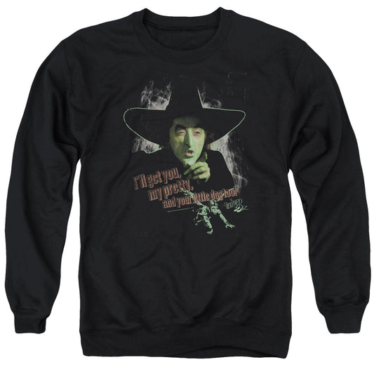 THE WIZARD OF OZ : AND YOUR LITTLE DOG TOO ADULT CREW SWEAT Black SM