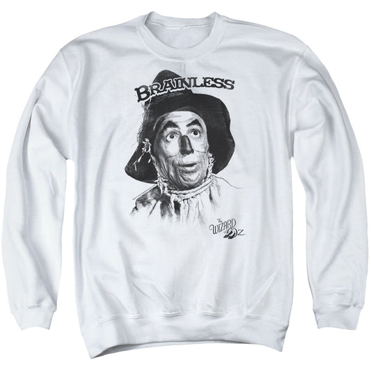 THE WIZARD OF OZ : BRAINLESS ADULT CREW SWEAT White 2X