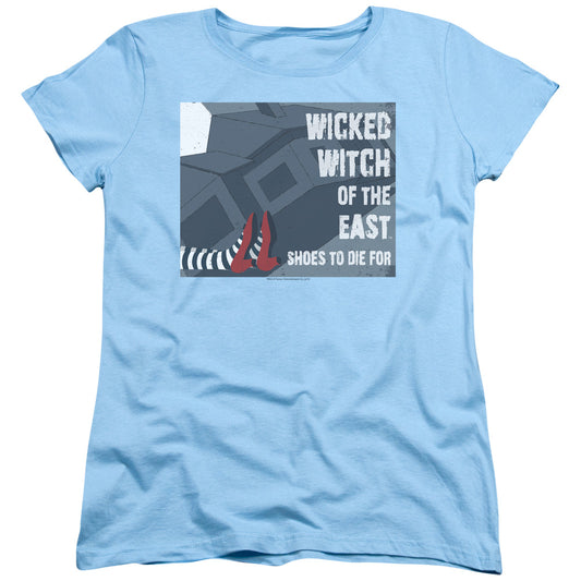 THE WIZARD OF OZ : SHOES TO DIE FOR S\S WOMENS TEE Light Blue 2X