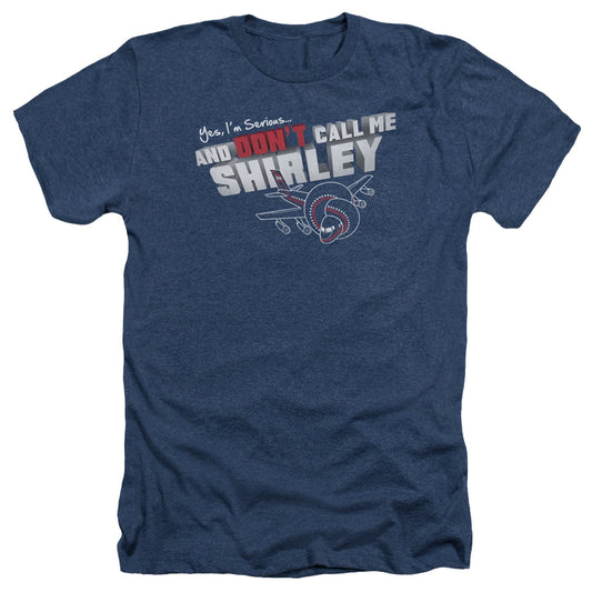 AIRPLANE : DON'T CALL ME SHIRLEY ADULT HEATHER NAVY 2X