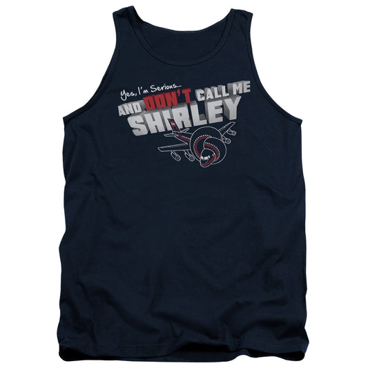 AIRPLANE : DON'T CALL ME SHIRLEY ADULT TANK NAVY 2X
