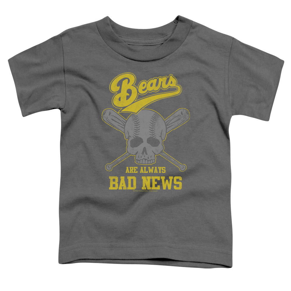 BAD NEWS BEARS : ALWAYS BAD NEWS S\S TODDLER TEE CHARCOAL MD (3T)