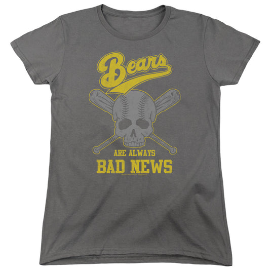 BAD NEWS BEARS : ALWAYS BAD NEWS WOMENS SHORT SLEEVE CHARCOAL XL